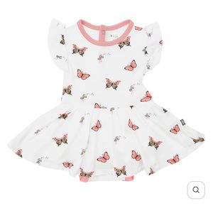 Kyte Baby Butterfly Twirl Bodysuit Bamboo Dress 18-24 NIB NWT